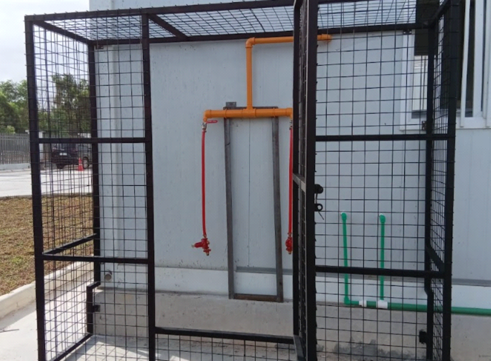 LPG LINE INSTALLATION C/W LPG RACK