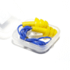 EARPLUG PVC CORD BLUE