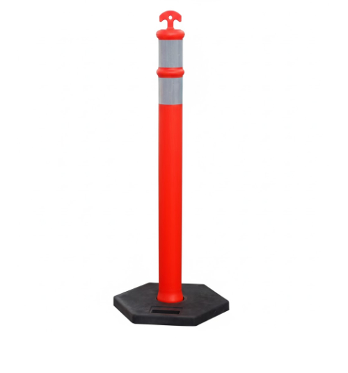 SAFETY STICK CONE 115CM W/ RUBBER BASE