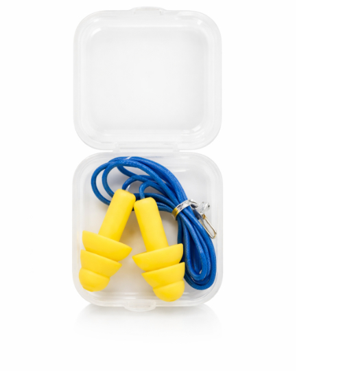 EARPLUG PVC CORD BLUE